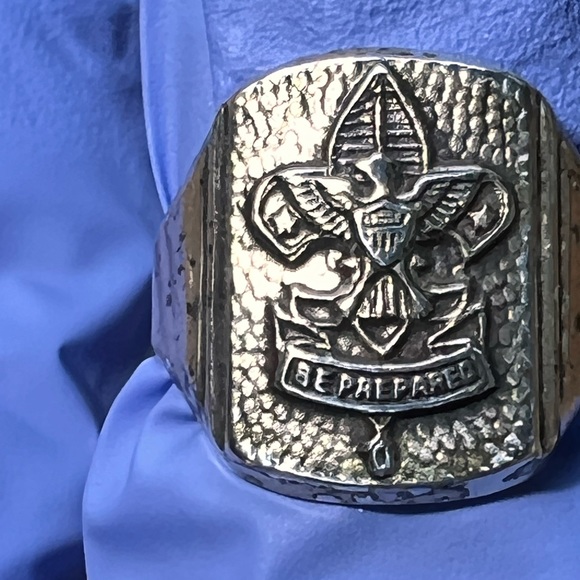 SOLD 6/27 Vintage Sterling Sliver Boy Scout Ring - Picture 8 of 8